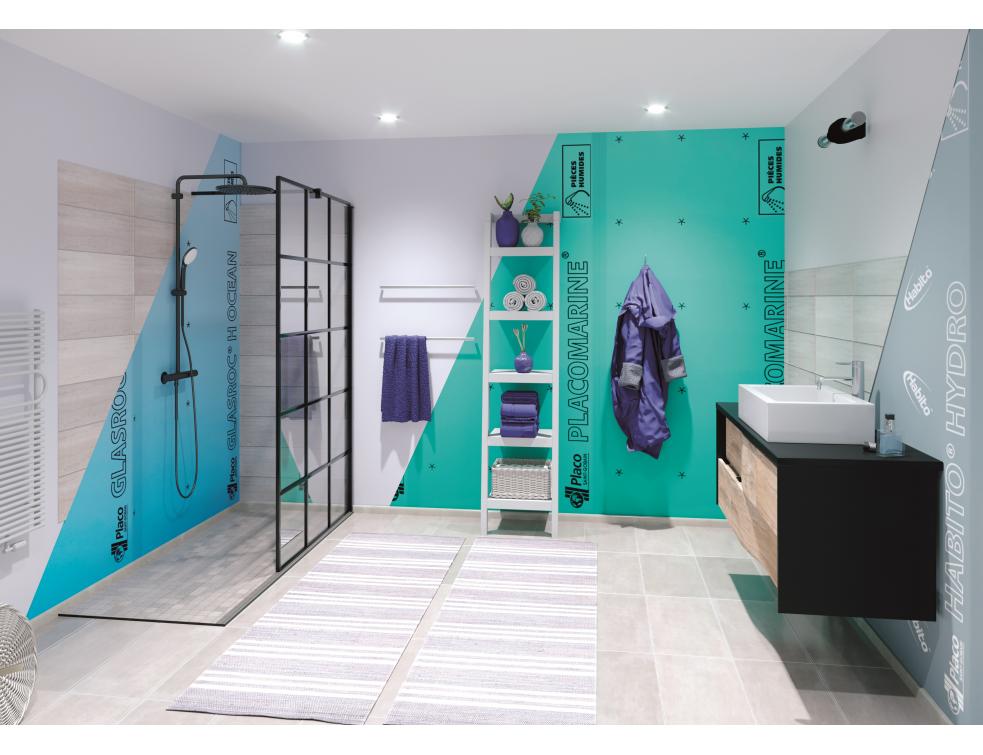 Placo® protège la salle de bains de lhumidité